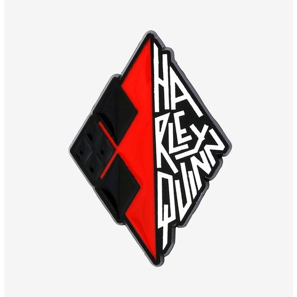 DC Comics Harley Quinn Name Logo Pin The Suicide Squad Enamel New OOS - Picture 1 of 5